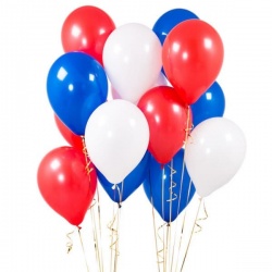 Облако шаров Триколор 25 шт