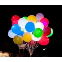 Светящиеся шарики ассорти 100 шт (постоянная подсветка)