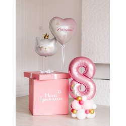 Коробка с шариками «Кошка принцесса»