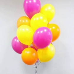 Облако шаров с гелием Яркие краски 15 шт