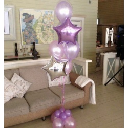 Фонтан из шаров для девочки