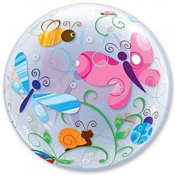 Шар BUBBLE 22 Насекомые садовые красочные