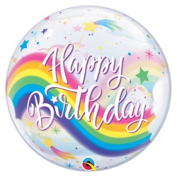 Шар BUBBLE 22 Единорог Радуга