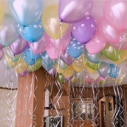 Шары под потолок «Радужный день» 50 шт