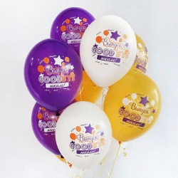 Облако шаров с гелием Goodbye школа 10 шт