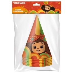 Набор колпачков Чебурашка 6 шт