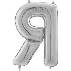 Шар буква Я серебро