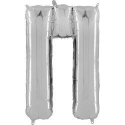 Шар буква П серебро