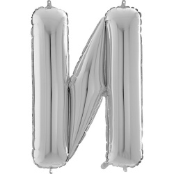 Шар буква И серебро