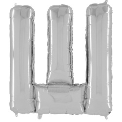 Шар буква Ш серебро