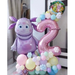 Поинт из шаров Лунтик