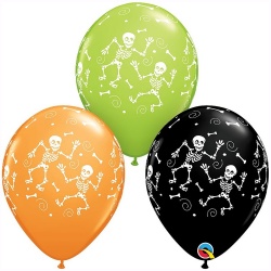 Облако шаров Скелет черн 10 шт