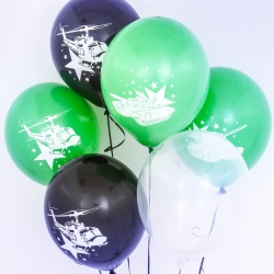 Облако шаров 23 Февраля 15 шт