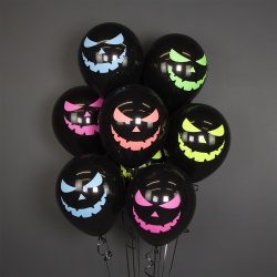 Облако шаров Яркие тыквы на Хэллоуин 15 шт