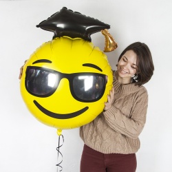 Шар фигура Смайл Выпускник