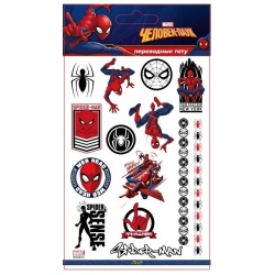Наклейки-татуировки Человек Паук, набор №2, 11*20 см, 1 шт.