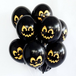Облако шаров Тыквы черные 15 шт