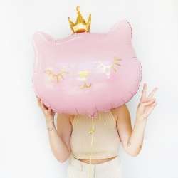 Шар фигура Голова кошки в короне