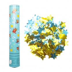 Пневмохлопушка 30 см Три Кота Морские приключения Звезды фольга