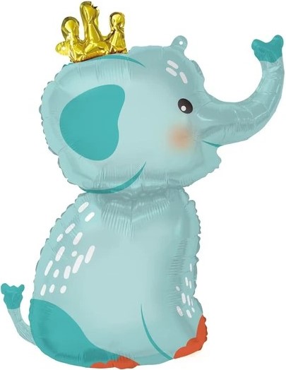 Шар фигура Слоненок в короне
