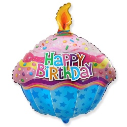 Шар фигура Маффин со свечой