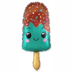 Шар Фигура Мороженое Эскимо бирюзовое