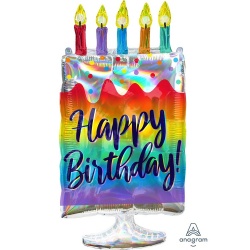 Шар фигура Торт радуга переливы