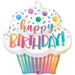 Шар фигура Маффин радужный