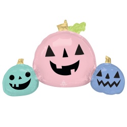 Шар фигура HWN Тыквы Трио пастель