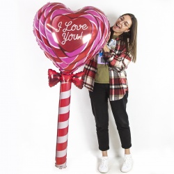 Шар фигура Сердце Леденец