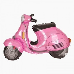 Шар фигура Скутер розовый