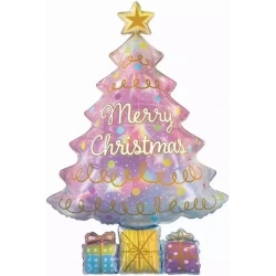 Шар фигура Новогодняя елочка с подарками