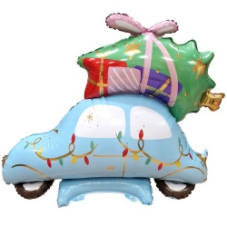Ходячий шар AIR Машинка новогодняя