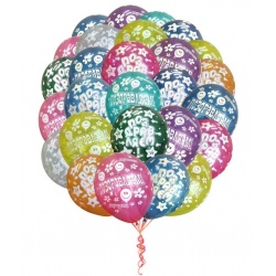 Облако шаров Поздравляем 2  10 шт