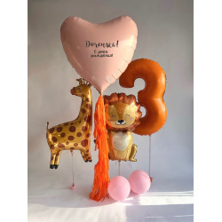 Композиция «Жираф и Лев»