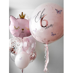 Композиция «Розовая кошка»