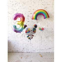 Композиция «Радужная панда»